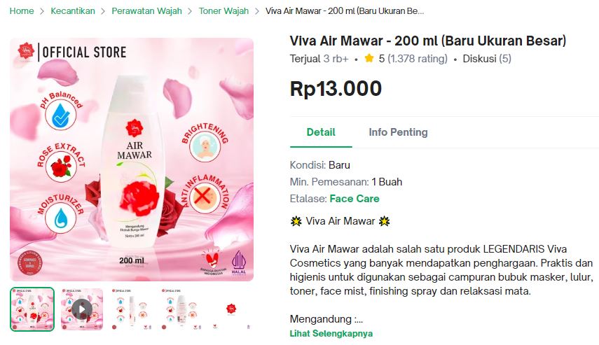 Link Official Air Mawar di Tokopedia Sudah Dipercaya Ribuan Pengguna, Belanja Disini Biar Lebih Aman